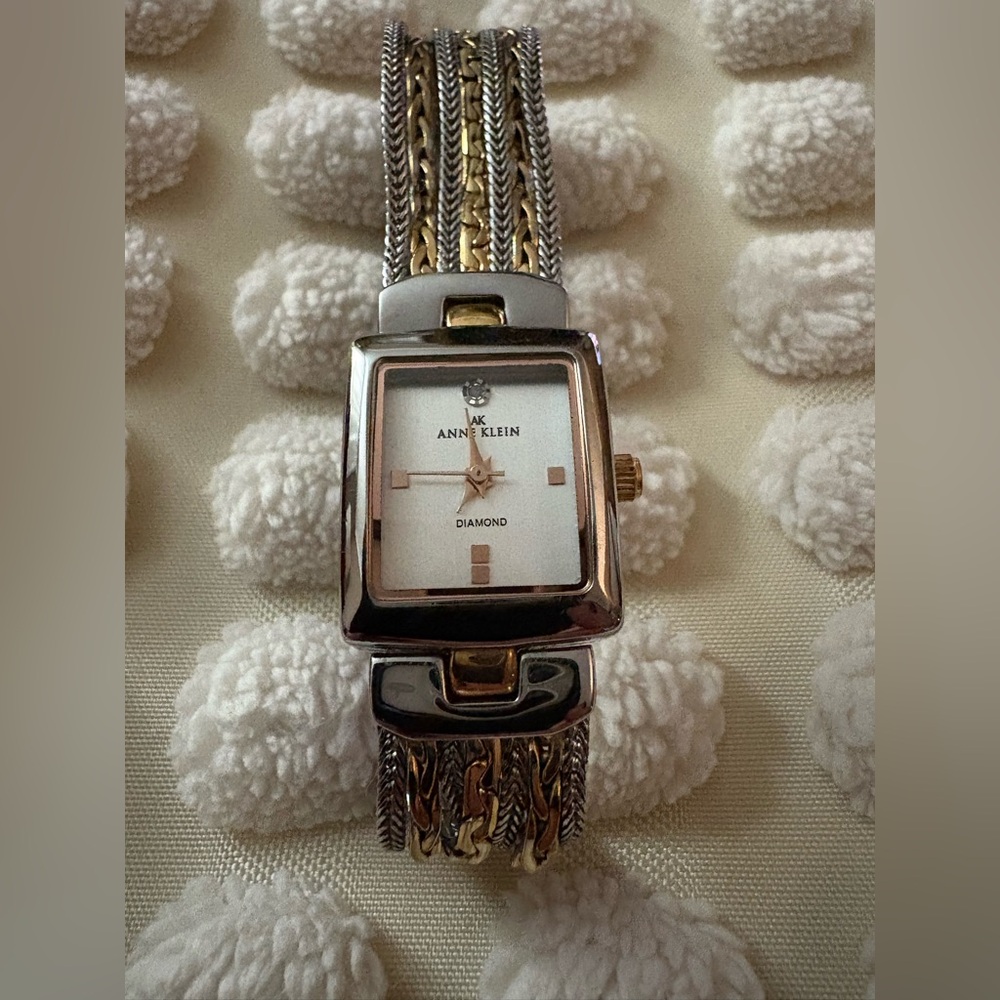 Vintage Anne Klein Chain Bracelet Watch